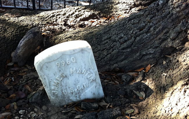 James Martin, USCT Gravestone