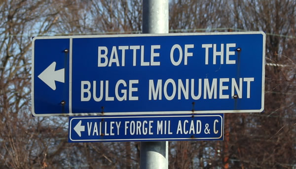 Battle of the Bulge Monument sign
