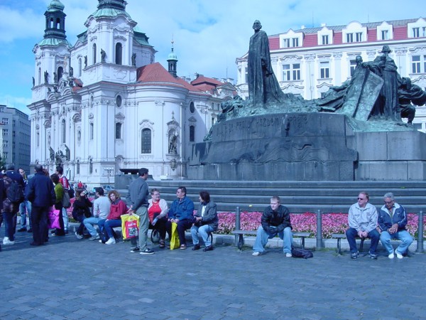 Jan Hus statue in Prague