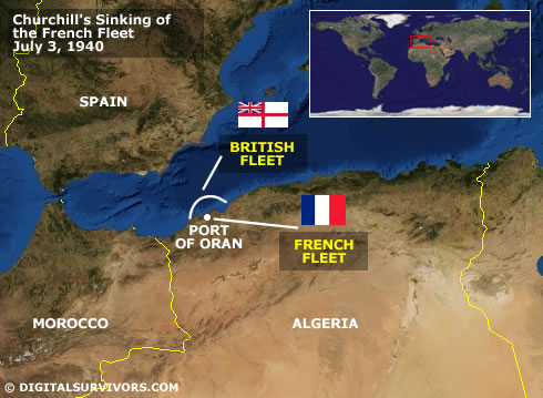 British sinking the the French Fleet