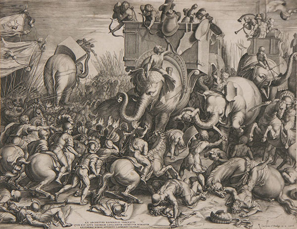 16th-century depiction of Zama by Cornelis Cort.