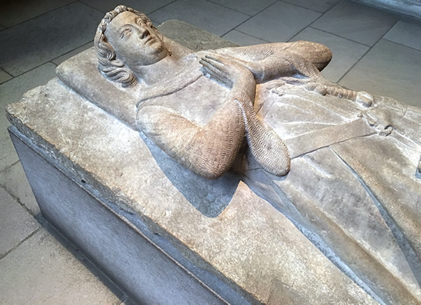 Effigy of Jean d'Alluye at the Cloisters Museum