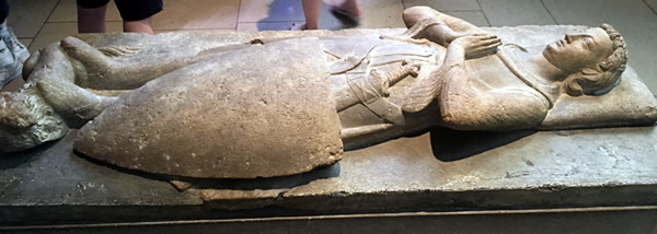 Effigy of Jean d'Alluye at the Cloisters Museum